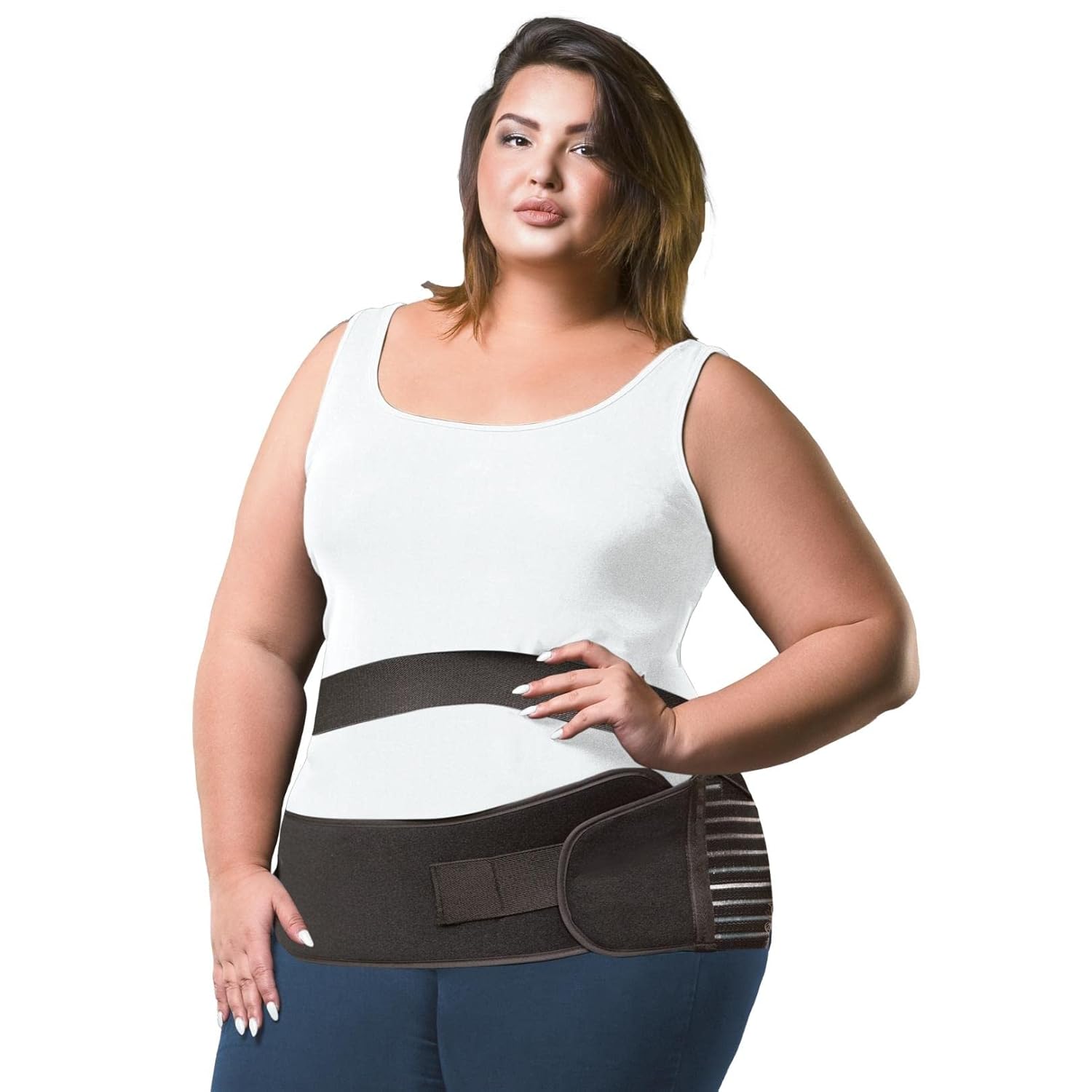 BraceAbility Obesity Belt Stomach Holder – Plus Size Men and Women’s Big Belly Support Band Girdle for Hanging Stomach, Pendulous Abdominal Support, Lower Tummy Fat Lifter Pannus Sling (XL)