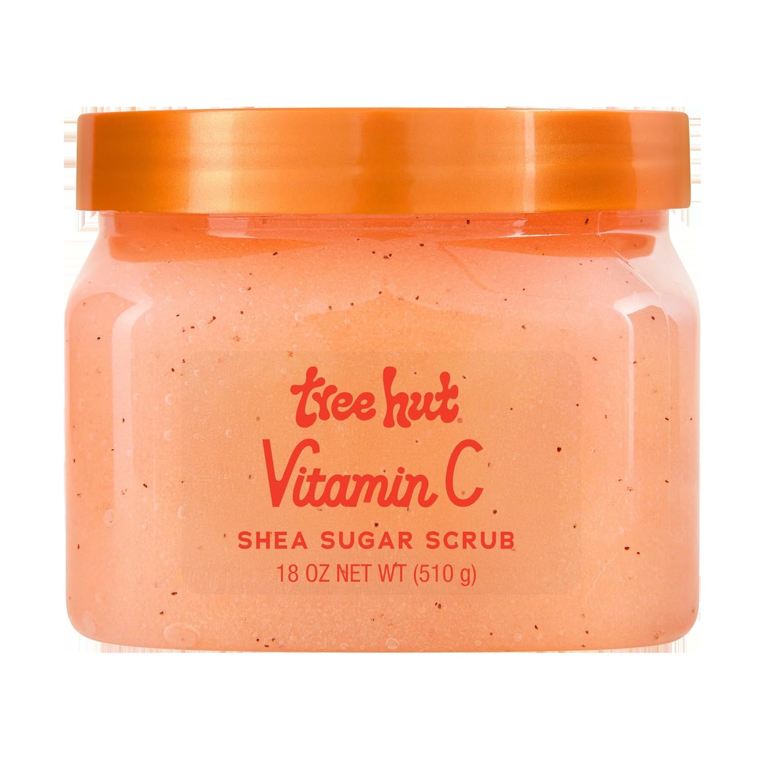 Tree Hut Vitamin C Shea Sugar Scrub, Exfoliating Body Scrub Removes Dead, Dry Skin for a Soft & Hydrated Feel, Nourishing Essential Body Care, 18 fl oz.