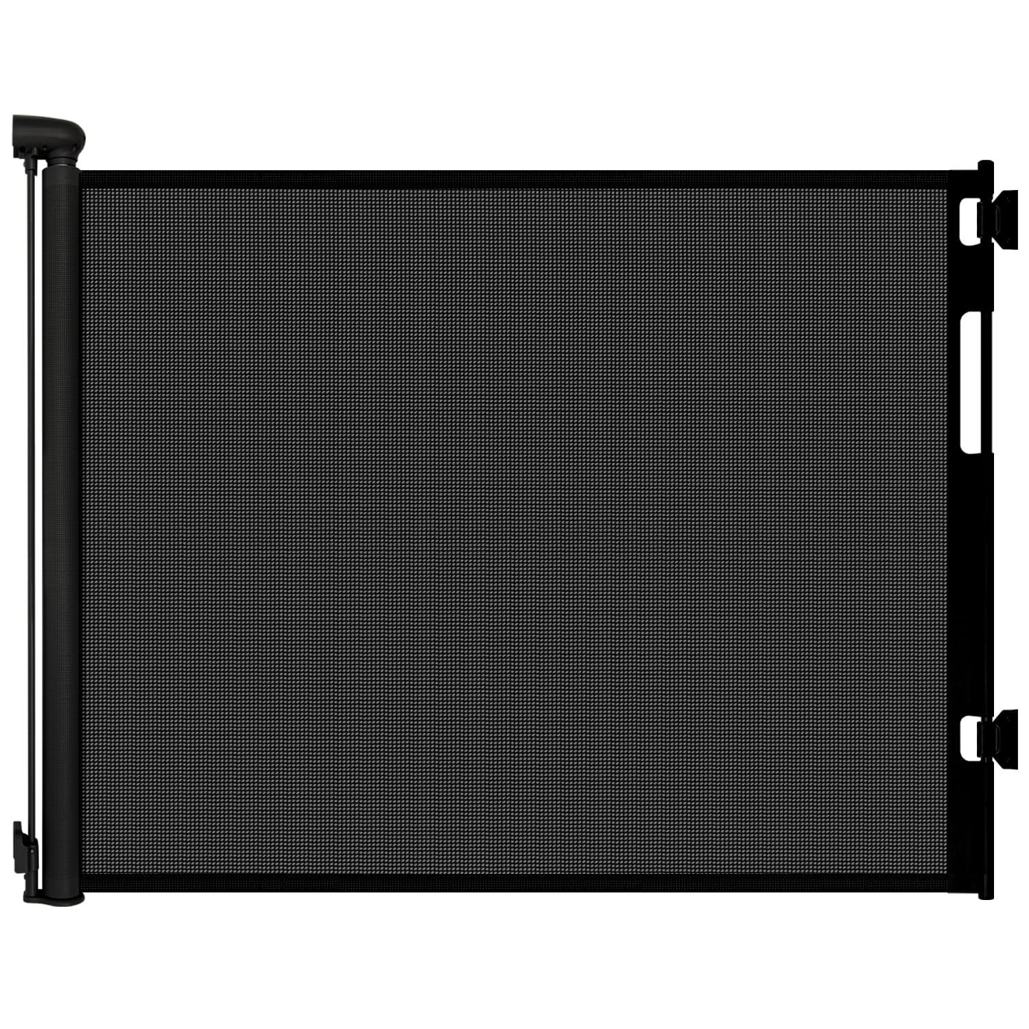 Retractable Baby Gates for Doorways, Mesh Dog Gate for Stairs, Pet Gate Indoor, Extends to 55″ Wide 33″ Tall, Safety Toddlers Gates for Hallways, Indoor & Outdoor Use, Black