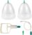 Vacuum Cupping Set for Breast Massage – Silicone Cups with Hand Pump for Body Contouring, Muscle Relaxation and Lymphatic Drainage, Home Therapy Kit for Women