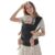 MISSWISDOM Baby Carrier Newborn to Toddler Baby Wraps Carriers(8-30lbs), Newborn Carrier with Head Support, Infant Holder Carrier with Enhanced Lumbar Support, Dark Grey