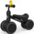 Bobike Baby Balance Bike Toys for 12-36 Months Kids Toy Boy Girls Gifts Toddler Best First Birthday Gift Children Walker No Pedal Infant 4 Wheels Bicycle (Black)