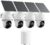 REOLINK 5MP Solar Security Cameras Wireless Outdoor, 360° Pan Tilt Auto-Tracking, Smart AI Detection, Up to 1TB Local Storage, 2.4/5GHz Dual-Band WiFi, Home Hub Mini with 4X Argus PT + Solar Panel