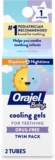 Orajel Baby Daytime & Nighttime Cooling Gels for Teething, Drug – Free, #1 Pediatrician Recommended Brand for Teething*, Two 0.18oz Tubes