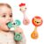 iPlay, iLearn Baby Shaker Rattle Toy, Babies Teething Sensory Toys 3-6-12 Month, Infant Development Tummy Time Animal Rattles Set, Newborn First Birthday Gift 4 5 7 8 9 10 Month Old Toddlers Boy Girl