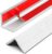 ‎Frychee Wall Corner Protector, Walls Edge Protector，Self-Adhesive Wall Corner Guards,PVC Double Side Edge Protector， Furniture Stairs Guard (White Wood Grain 2PCS 90cm/35.4in)