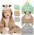 CandyHome 9 PCS Baby Bath Towels for Infants Toddlers, 3 PCS Animal Hooded Baby Towels & 6 PCS Washcloths Set, Ultra Absorbent Soft Cute Newborn Bath Essentials Gifts for Boys & Girls